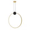 Lustra suspendata LED design inelar Ring auriu