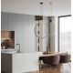 Pendule, Lustre suspendate - Lustra suspendata LED design inelar Ring auriu