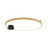 Lustra aplicata LED design inelar Ring auriu, 60cm