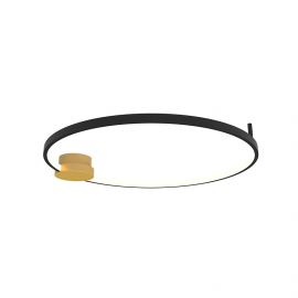 Lustre aplicate - Lustra aplicata LED design inelar Ring negru, 60cm