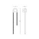 Aplice, corpuri de iluminat pentru pereti - Aplica de perete LED design modern SCONCE H-60cm