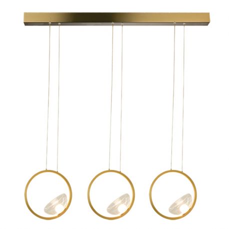 Pendule, Lustre suspendate - Lustra moderna cu 3 pendule LED LINE