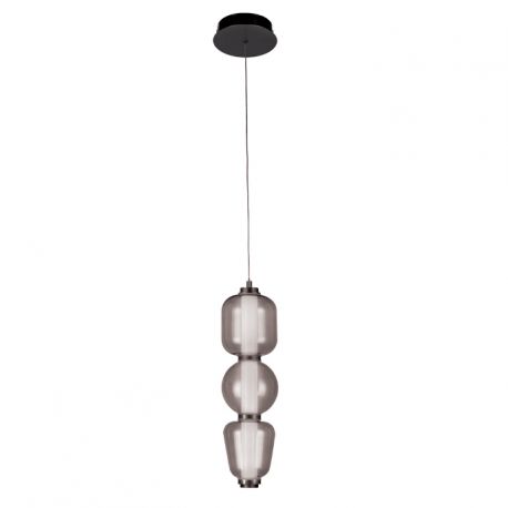Pendule, Lustre suspendate - Lustra, Pendul design modern LED DECO negru/ gri fumuriu