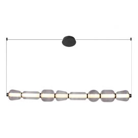 Lustra design modern LED DECO negru/ gri fumuriu