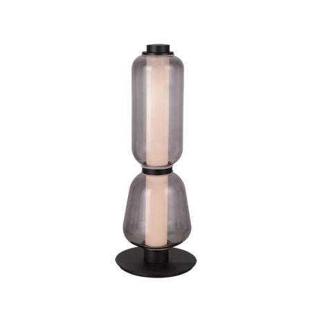 Veioze - Veioza, Lampa de masa design modern LED DECO negru/ gri fumuriu