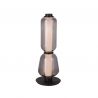 Veioza, Lampa de masa design modern LED DECO negru/ gri fumuriu