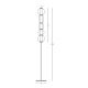 Lampadare - Lampadar, Lampa de podea design modern LED DECO auriu/ sampanie