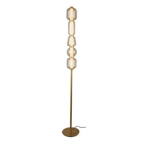 Lampadare - Lampadar, Lampa de podea design modern LED DECO auriu/ sampanie