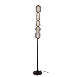 Lampadare - Lampadar, Lampa de podea design modern LED DECO negru/ gri fumuriu