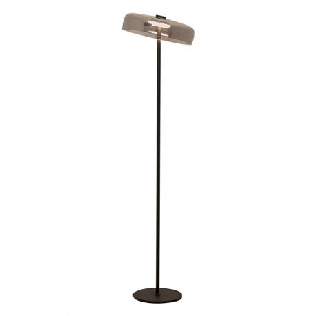 Lampadare - Lampadar, Lampa de podea design modern LED DECO negru/ fumuriu