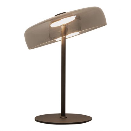 Veioze - Veioza, Lampa de podea design modern LED DECO negru/ fumuriu