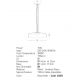 Pendule, Lustre suspendate - Lustra design modern LED DECO negru/ fumuriu