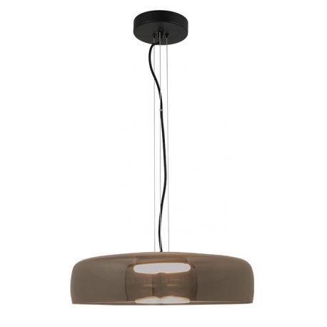 Pendule, Lustre suspendate - Lustra design modern LED DECO negru/ fumuriu