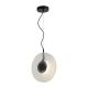 Lustra design modern LED DECO negru/ transparent