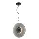 Pendule, Lustre suspendate - Lustra design modern LED DECO negru/ gri fumuriu