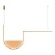 Pendule, Lustre suspendate - Lustra design modern LED DECO auriu/ sampanie