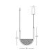 Pendule, Lustre suspendate - Lustra design modern LED DECO auriu/ sampanie