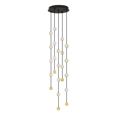 Corpuri de iluminat Lustre pentru casa scarii - Lustra casa scarii cu pendule LED suspendate, deosebita design lux ALCINOE