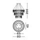 Candelabre, Lustre - Lustra LED design ambiental deosebit Stellar 80cm, negru
