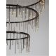 Candelabre, Lustre - Lustra LED design ambiental deosebit Stellar 80cm, negru