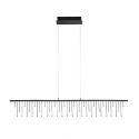 Lustra LED design ambiental deosebit Stellar L-120cm, negru