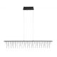 Candelabre, Lustre - Lustra LED design ambiental deosebit Stellar L-120cm, negru
