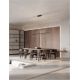 Candelabre, Lustre - Lustra LED design ambiental deosebit Stellar L-120cm, negru