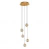 Lustra cu 5 pendule LED design modern LICIO