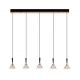 Pendule, Lustre suspendate - Lustra cu 5 pendule LED design modern PALUZ