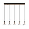 Lustra cu 5 pendule LED design modern PALUZ