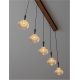 Pendule, Lustre suspendate - Lustra cu 5 pendule LED design modern PALUZ