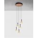 Pendule, Lustre suspendate - Lustra cu 5 pendule LED design modern PALUZ