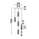 Pendule, Lustre suspendate - Lustra cu 5 pendule LED design modern LUNE