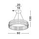 Pendule, Lustre suspendate - Lustra LED design modern decorativ OLIMPIA D-60cm