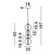 Pendule, Lustre suspendate - Pendul, Lustra LED design modern decorativ CRATER