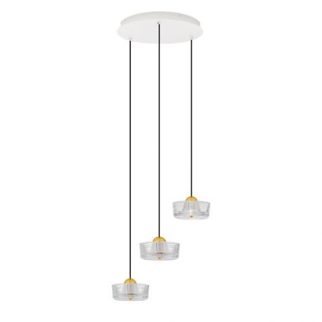 Pendule, Lustre suspendate - Lustra cu 3 pendule LED design modern KEROS