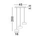 Pendule, Lustre suspendate - Lustra cu 3 pendule LED design modern KEROS