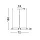 Pendule, Lustre suspendate - Lustra LED suspendata design modern APNEA D-72cm