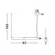 Pendule, Lustre suspendate - Lustra LED suspendata design modern APNEA L-93cm