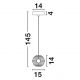 Pendule, Lustre suspendate - Lustra, Pendul LED design modern AFTHONIA