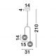 Pendule, Lustre suspendate - Lustra, Pendul LED design modern AFTHONIA