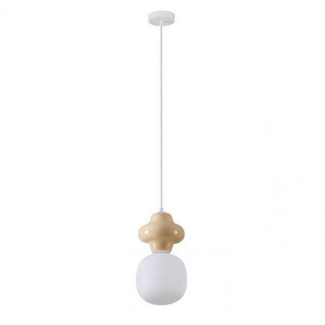 Pendule, Lustre suspendate - Pendul ceramic design modern CHIC galben