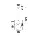 Pendule, Lustre suspendate - Pendul ceramic design modern CHIC verde