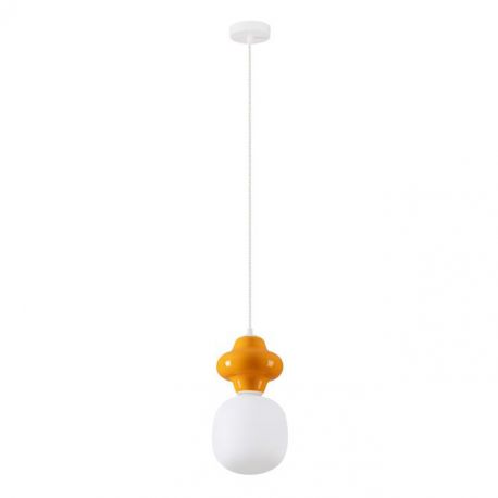 Pendule, Lustre suspendate - Pendul ceramic design modern CHIC portocaliu