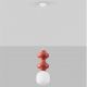Pendule, Lustre suspendate - Pendul ceramic design modern CHIC rosu