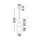 Pendule, Lustre suspendate - Pendul ceramic design modern CHIC rosu