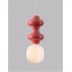 Pendule, Lustre suspendate - Pendul ceramic design modern CHIC rosu
