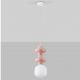 Pendule, Lustre suspendate - Pendul ceramic design modern CHIC roz