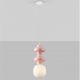 Pendule, Lustre suspendate - Pendul ceramic design modern CHIC roz