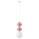 Pendule, Lustre suspendate - Pendul ceramic design modern CHIC roz